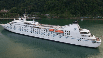 First cruise ship with tourists arrived in Golfito, Costa Rica after 17 months of closure