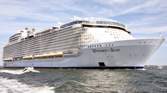 Wonder of the Seas embarks on its first sailing