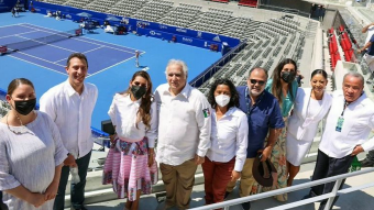 The Secretary of Tourism of Mexico and the Governor of Guerrero inaugurated the new headquarters of the Mexican Tennis Open