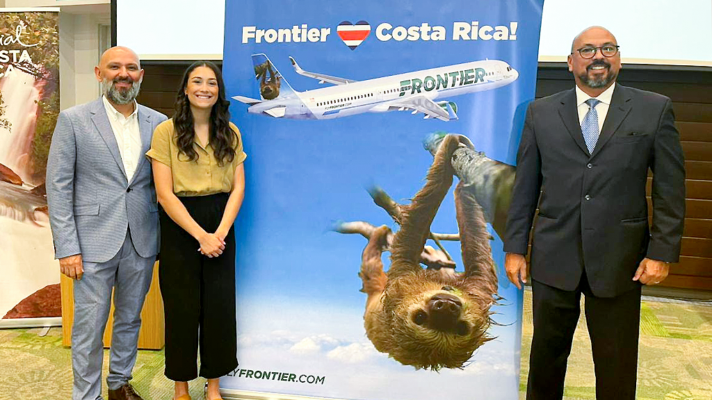 Sloth Tico will fly with Frontier Airlines
