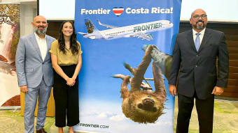 Sloth Tico will fly with Frontier Airlines