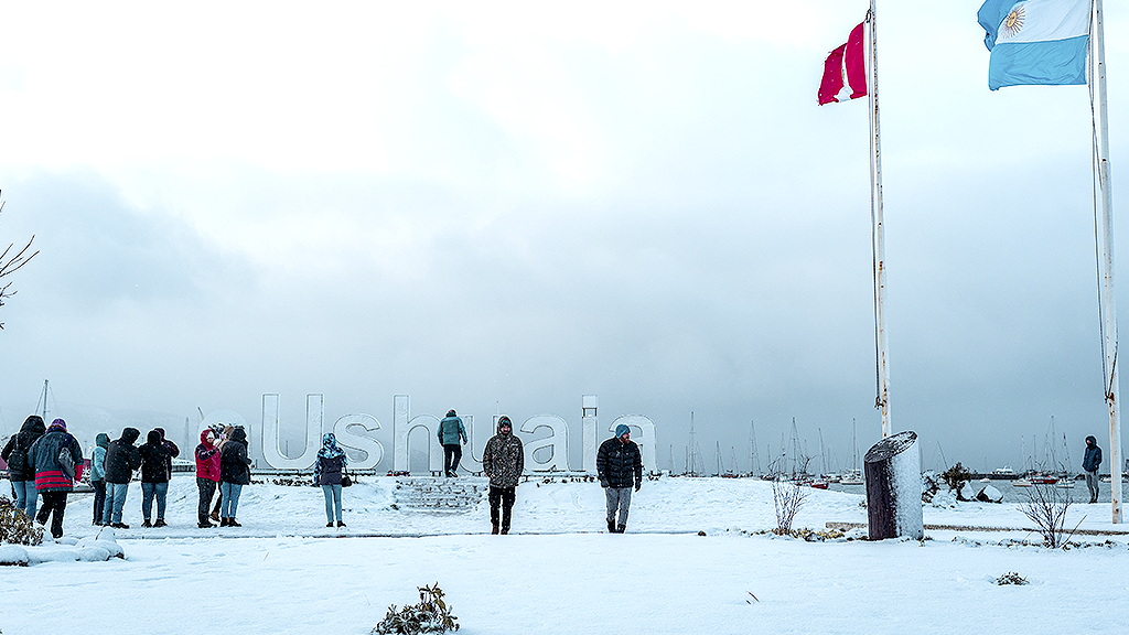  Ushuaia received the first big snowfall of 2022