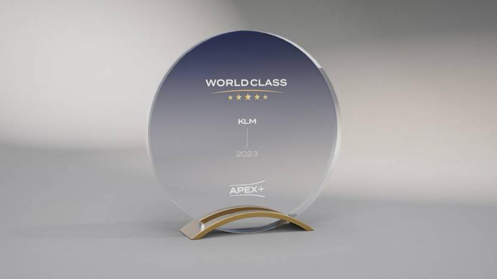 KLM wins the APEX World Class Award 2023